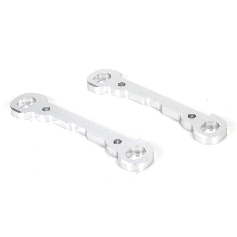 LOS254030 Front Hinge Pin Braces, Aluminum, Silver (2): MTXL