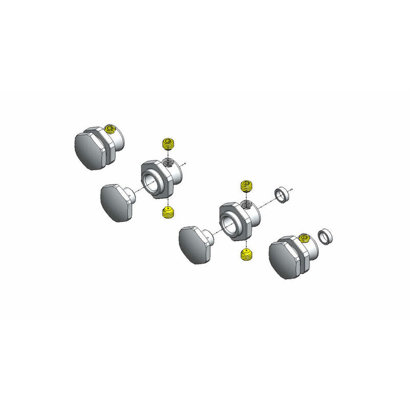 MIP10115 Kit d'adaptateur hexagonal 17 mm : Slash 4x4