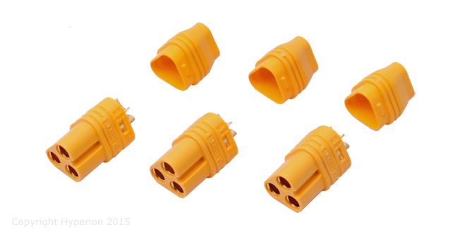 Hyperion Mt60 3-Pole 3.5Mm Female Connector For Brushless Motors (3 Pcs)