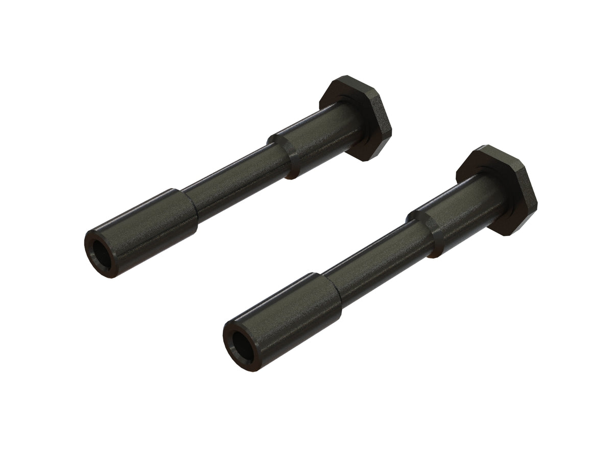 ARA340186 TIJA DE DIRECCIÓN DE ACERO 6X42MM (NEGRO) (2UDS)