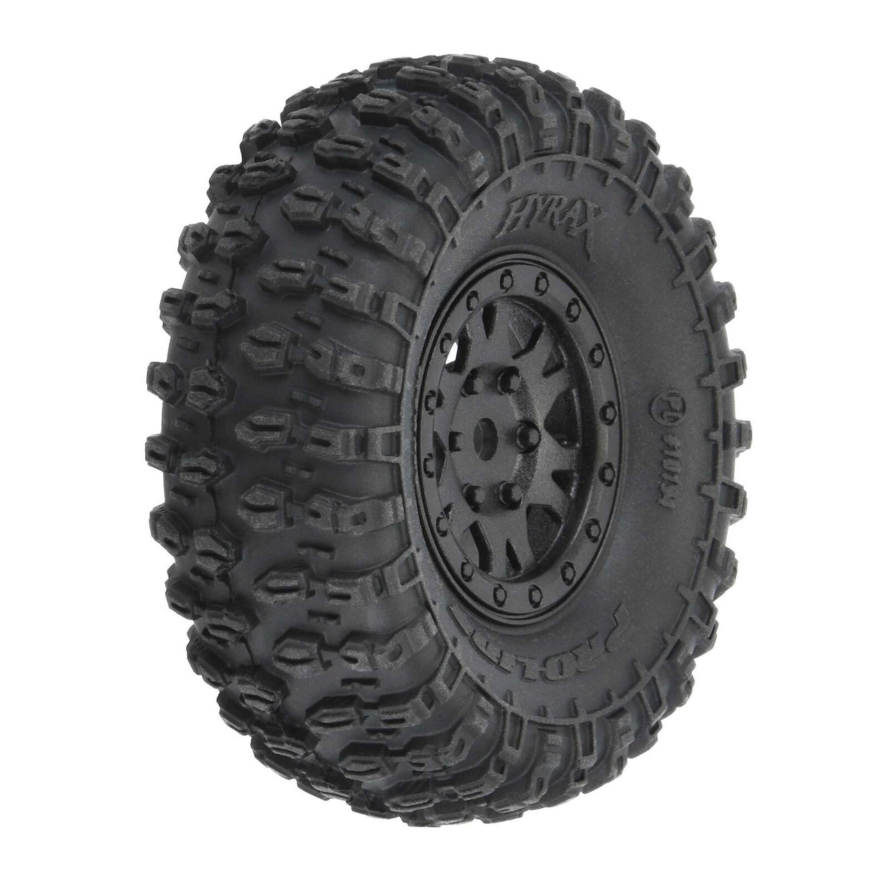 PRO1019410 1/24 Hyrax Front/Rear 1.0" Tires Mounted 7mm Black Impulse (4)