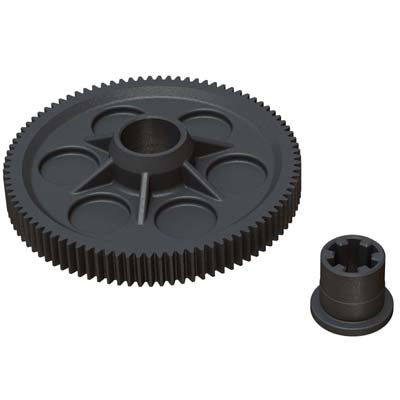 AR310799 Spur Gear 91T 48DP 4x4 Mega **REORDER ARA311030**