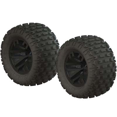 AR550044 dBoots Fortress MT Tire Set Glued Black (2) ARAC9632