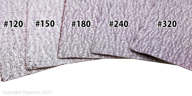 Papel de Lija Abrasivo Hyperion Tamaño A4 (3 Hojas)