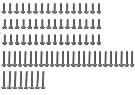 SXTF14SS M1.4 Stainless Steel Full Screw Set, (81pcs) SCX24