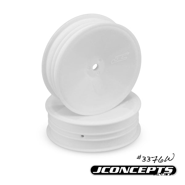 3376W JConcepts Mono - 2.2" 1/10th buggy, slim front wheel - white (4)