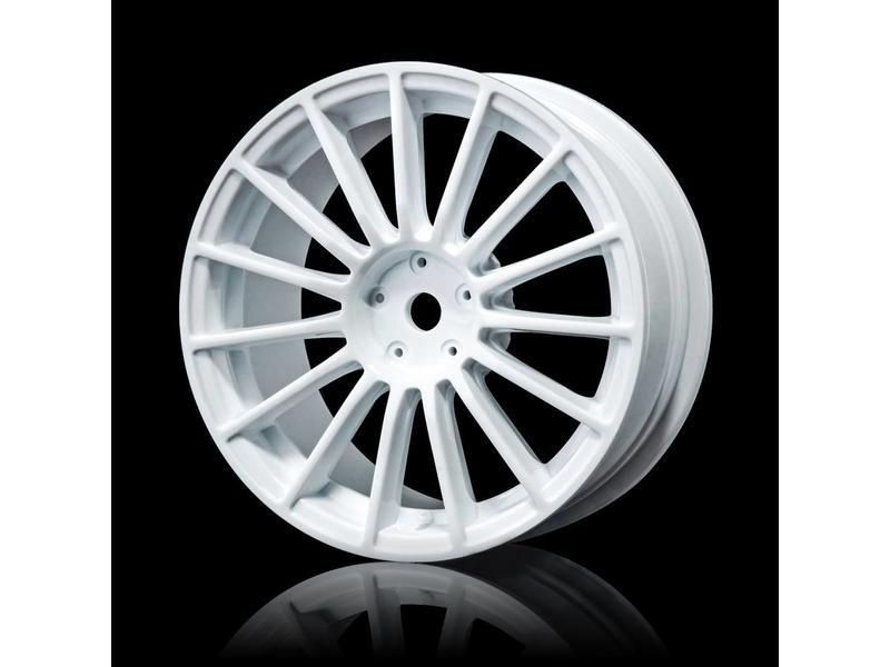 832502W MST LM Wheel 24mm (4pcs) / Color: White