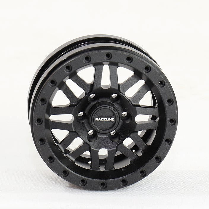 PBTPBW19RYBB 1.9 Raceline Ryno Aluminum Wheels and Ring, Black, 4 Pcs