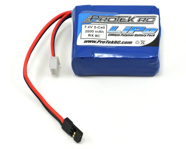 PTK5171 LiPo Losi 8IGHT Batterie de récepteur (7,4 V/2 000 mAh) (avec prise d'équilibrage)