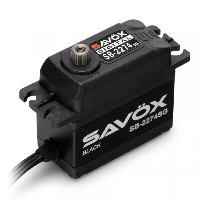 SAVSB2274SG-BE Servo numérique sans balais haute tension édition noire 0,080 s / 347,2 oz à 7,4 V