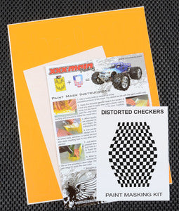 XXXM002L Distorted Checkers Paint Mask