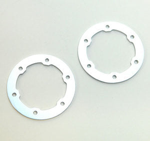 SPTSTP6236S Aluminum LW Beadlock Rings, Racing Silver, for Proline Slash / Slayer Epic / Split Six Rims, 1pr