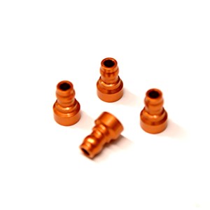 SPTSTC91444O Aluminum Upper Shock Mount Bushing, Orange, for Associated DR10, 4pcs