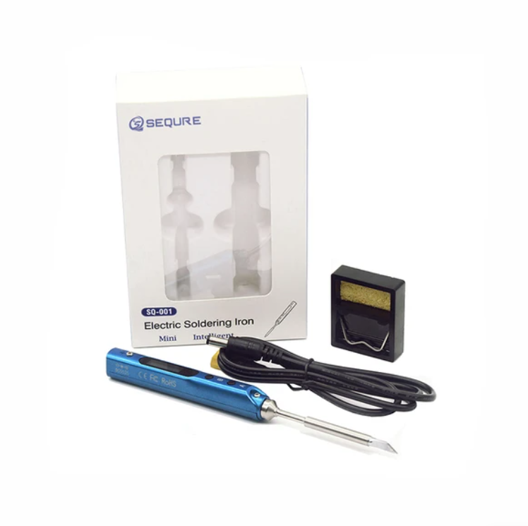 Portable programmable OLED numérique 65 W | SEQURE SQ-001 Mini fer à souder bleu