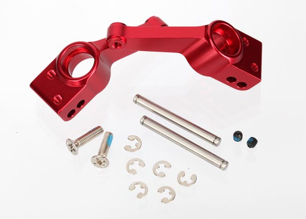 1952A Carriers, stub axle (red-anodized 6061-T6 aluminum) (rear) (2)