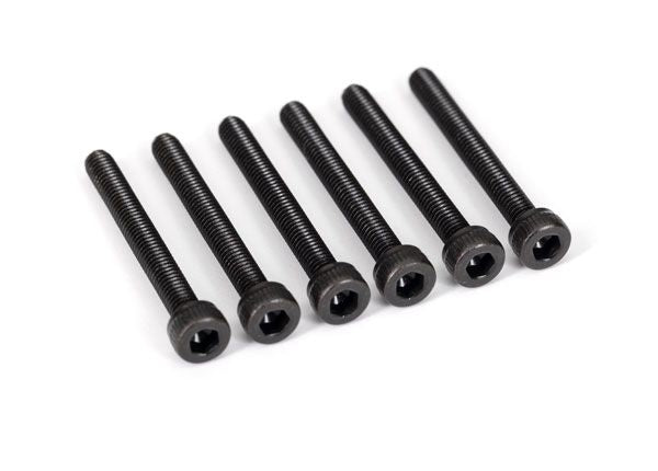 2581X Traxxas Screws, 3x25mm cap-head machine (hex drive) (6)