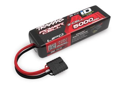 2832X Traxxas 5000mAh 3S 11.1V 25C LiPo ID Connecteur Étui Souple