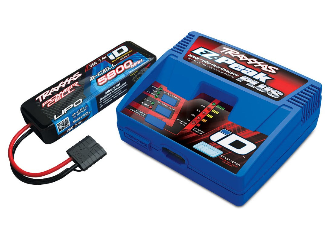 2992 Traxxas EZ-Peak 2S Completer Pack with a 5800mAh LiPo TRA2992