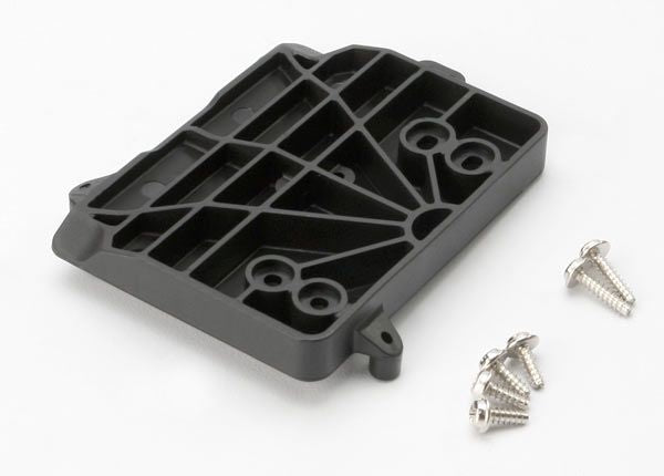 3626R Traxxas Plaque de montage, boîtier de contrôle de vitesse électronique/récepteur