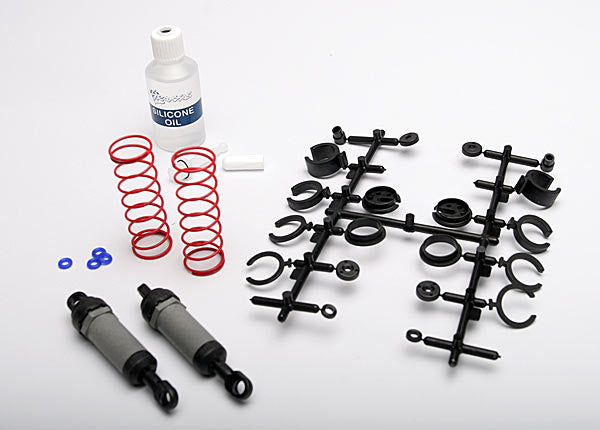 3760A Ultra Shocks (gris) (largo) (completo con resortes y espaciadores de precarga de resorte) (2)