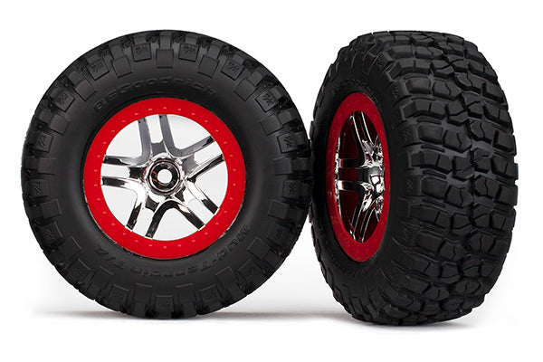 6873R Tires & wheels, assembled, glued