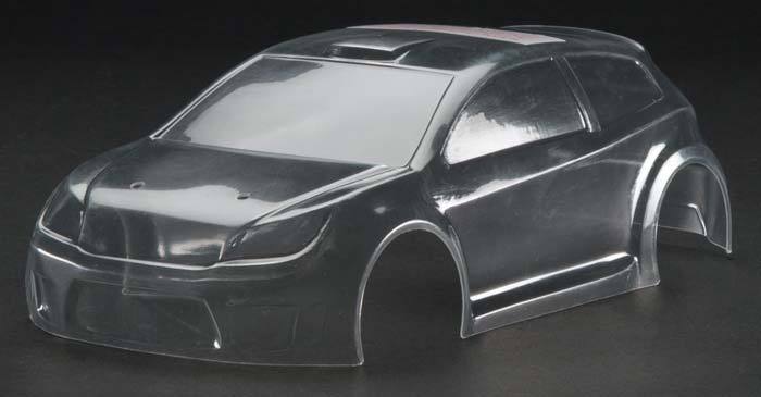 7511 Traxxas LaTrax 1/18 Cuerpo de rally (transparente)