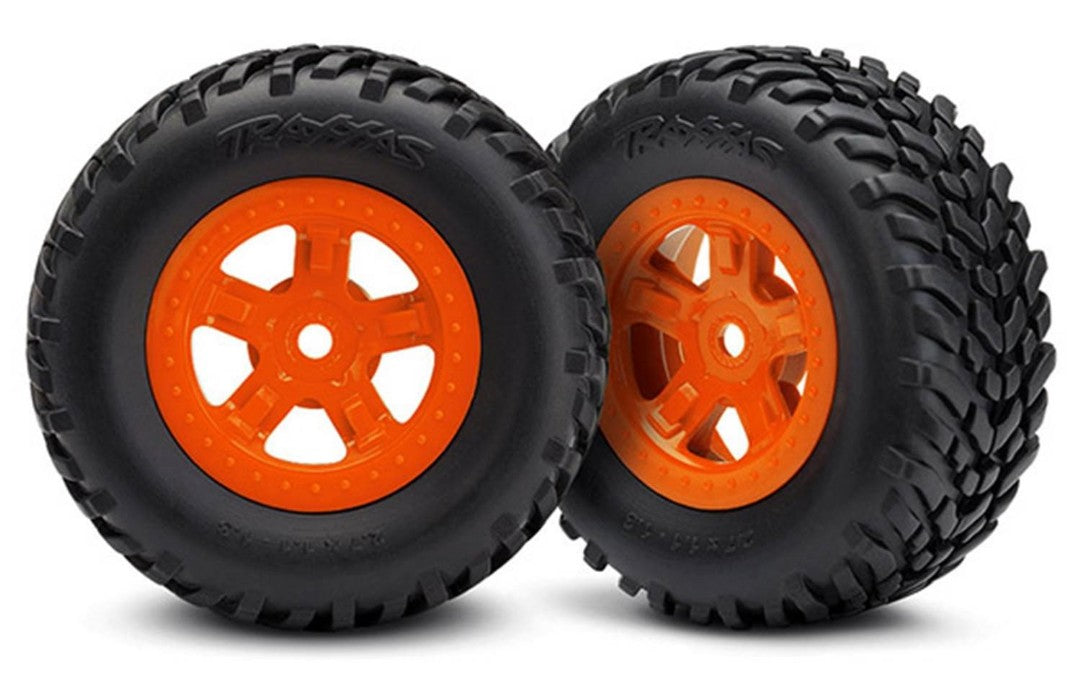7674A Traxxas Tires and wheels, assembled, glued