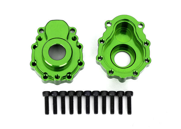8251G Portal housings, outer, 6061-T6 aluminum (green-anodized) (2)/ 2.5x10 CS (12)