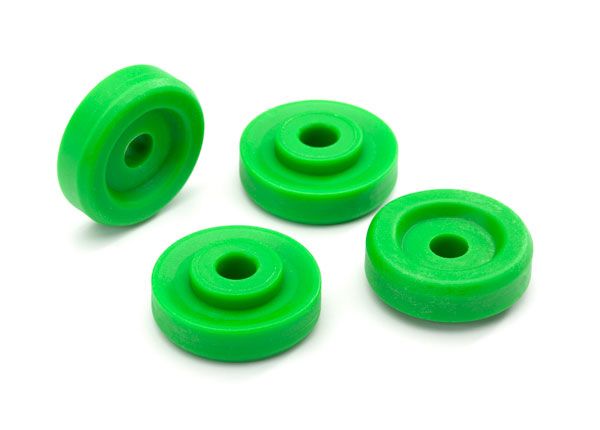 8957G Rondelles de roue Traxxas, vertes (4)