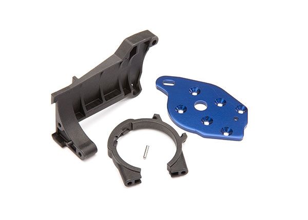 8960 Traxxas Soportes de motor (delantero y trasero)/pasador (1)