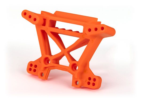 9038T Traxxas Shock tower, front, extreme heavy duty, orange