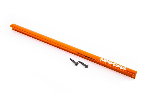 Renfort central Traxxas 9523T (barre en T), aluminium 6061-T6 (anodisé orange)