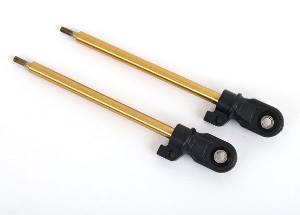 Eje de amortiguador Traxxas 9662T, 80 mm (GT-Maxx) (recubierto de TiN) (2)