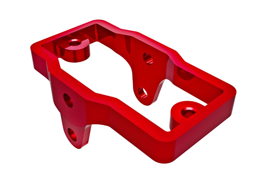 9739-RED Soporte de servo Traxxas, aluminio 6061-T6 (anodizado rojo)