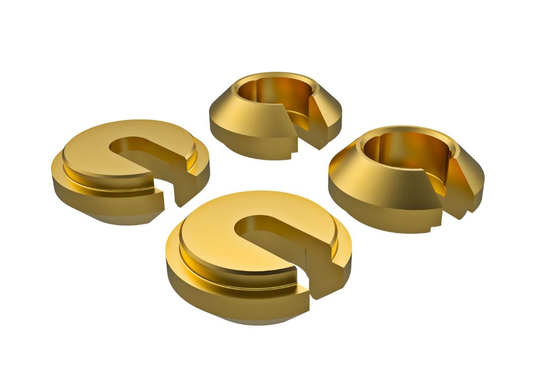 9761A Traxxas Lower Retainer, Shock, Brass (1 gram) (4)