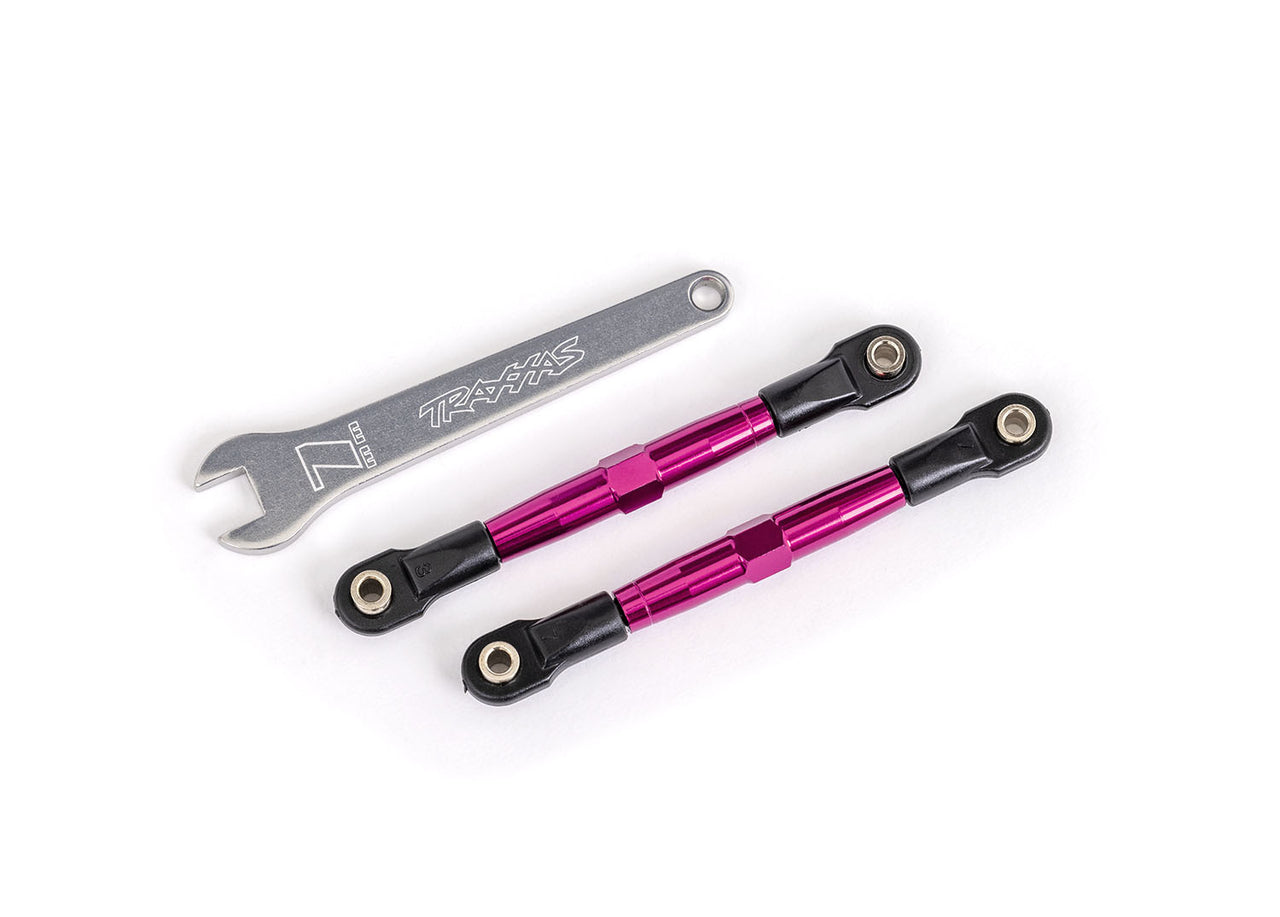 2445p Traxxas Toe links, delantero Rosa