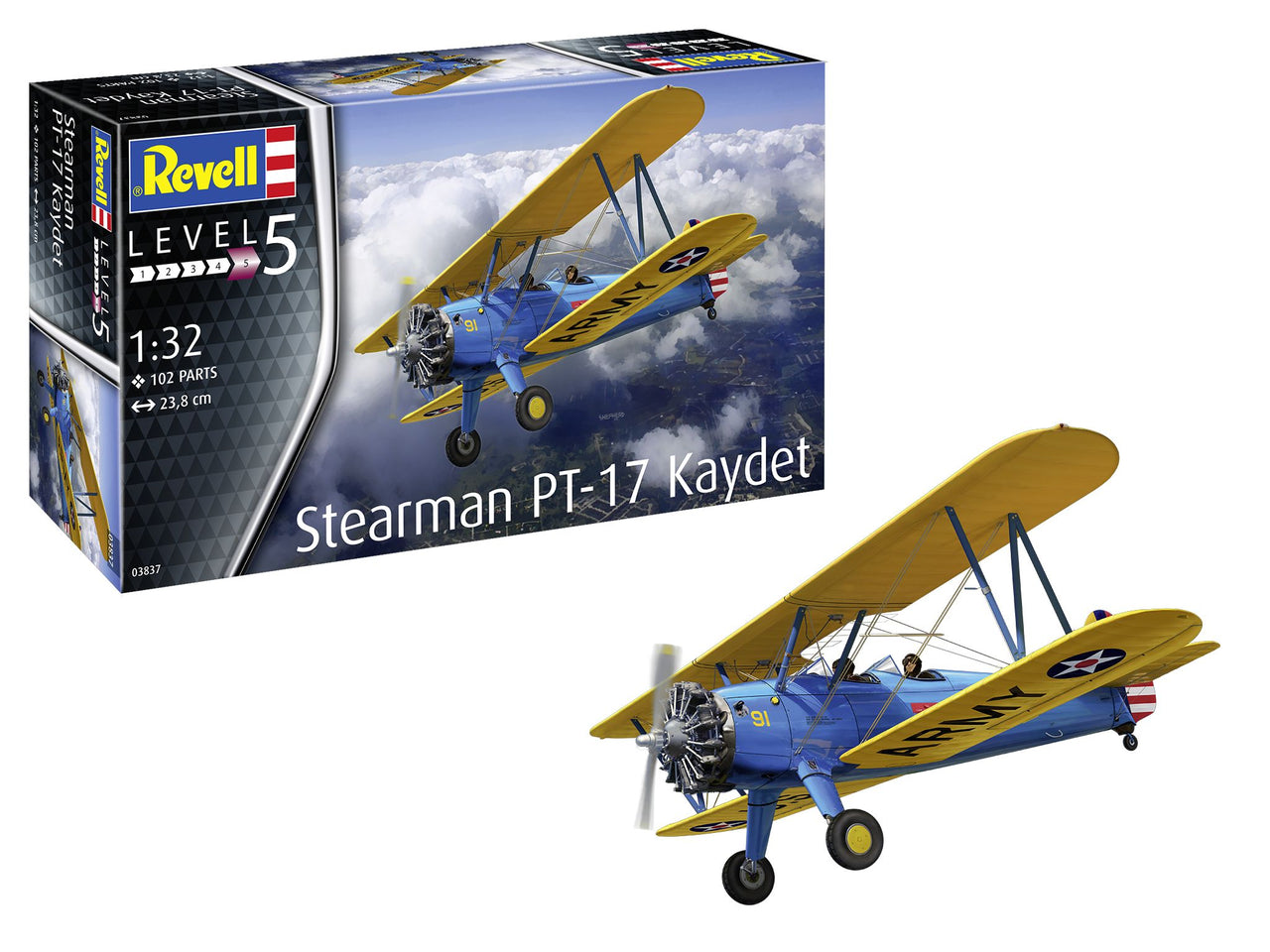 RVG3837 STEARMAN PT-17 KAYDET (1/32) (OUTIL ICM 2020)