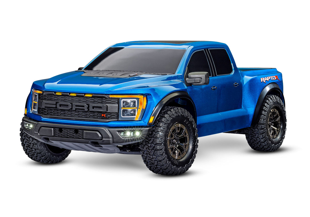 101076-4BLUE Traxxas Ford Raptor R - Bleu métallisé [GRATUIT : Kit d'éclairage LED 10190]