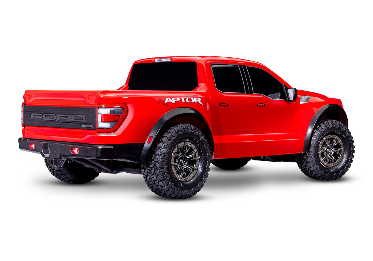 101076-4RED Traxxas Ford Raptor R - Rouge [GRATUIT : Kit d'éclairage LED 10190] 