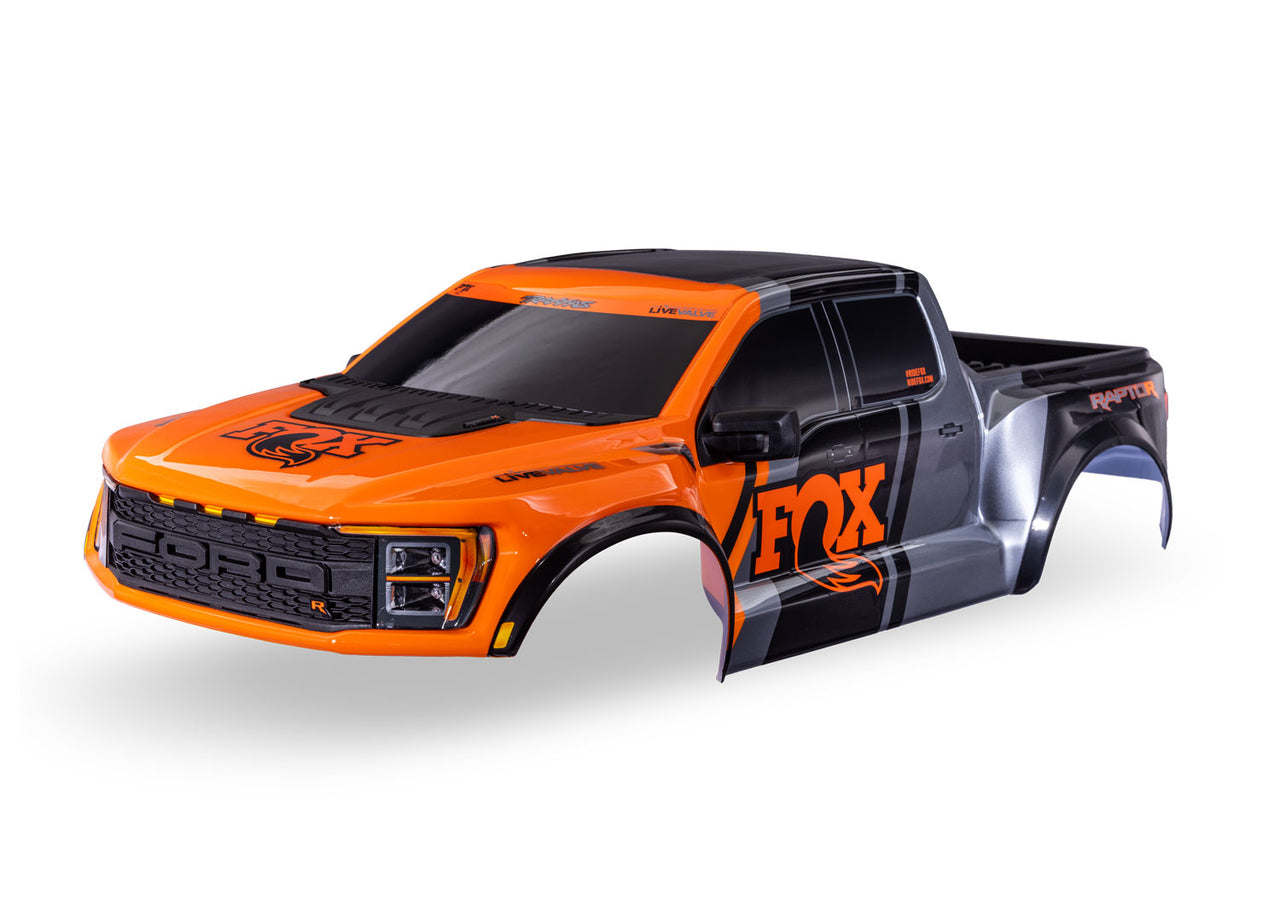 10112-ORNG Traxxas Body, Ford Raptor R, complete (Fox Edition)