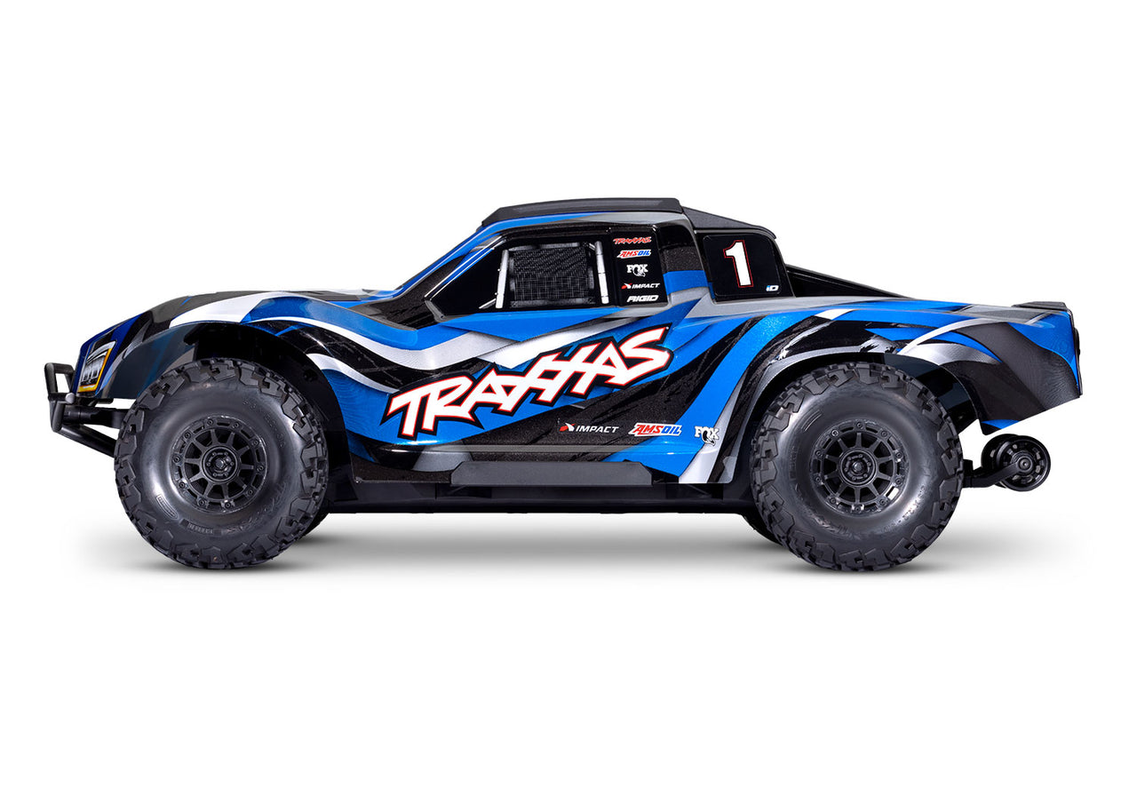 102076-4BLUE Traxxas Maxx Slash 1/8 4WD sans balais - Bleu