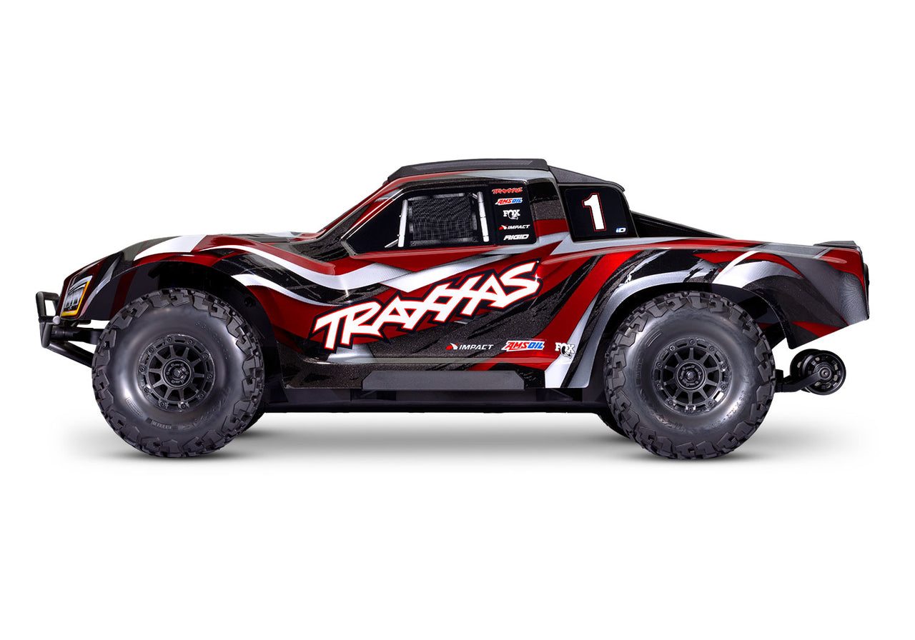 102076-4RED Traxxas Maxx Slash 1/8 4WD sin escobillas - Rojo