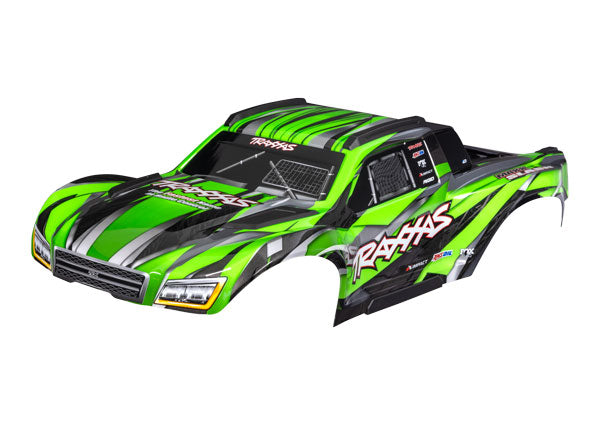 10211-GRN Traxxas Body, Maxx Slash, green