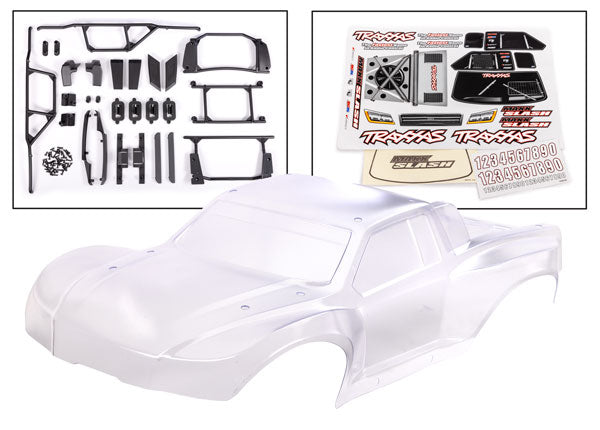 10211R Cuerpo Traxxas, Maxx Slash, transparente (trabajo pesado) 