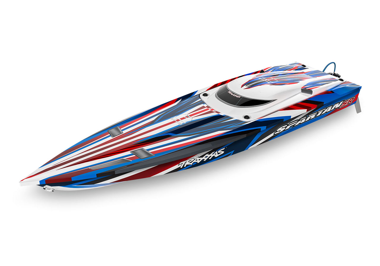 103076-4RED Traxxas Spartan SR 36" Race Boat with Self-Righting - Red [In-store:Available/Online:April 26th]