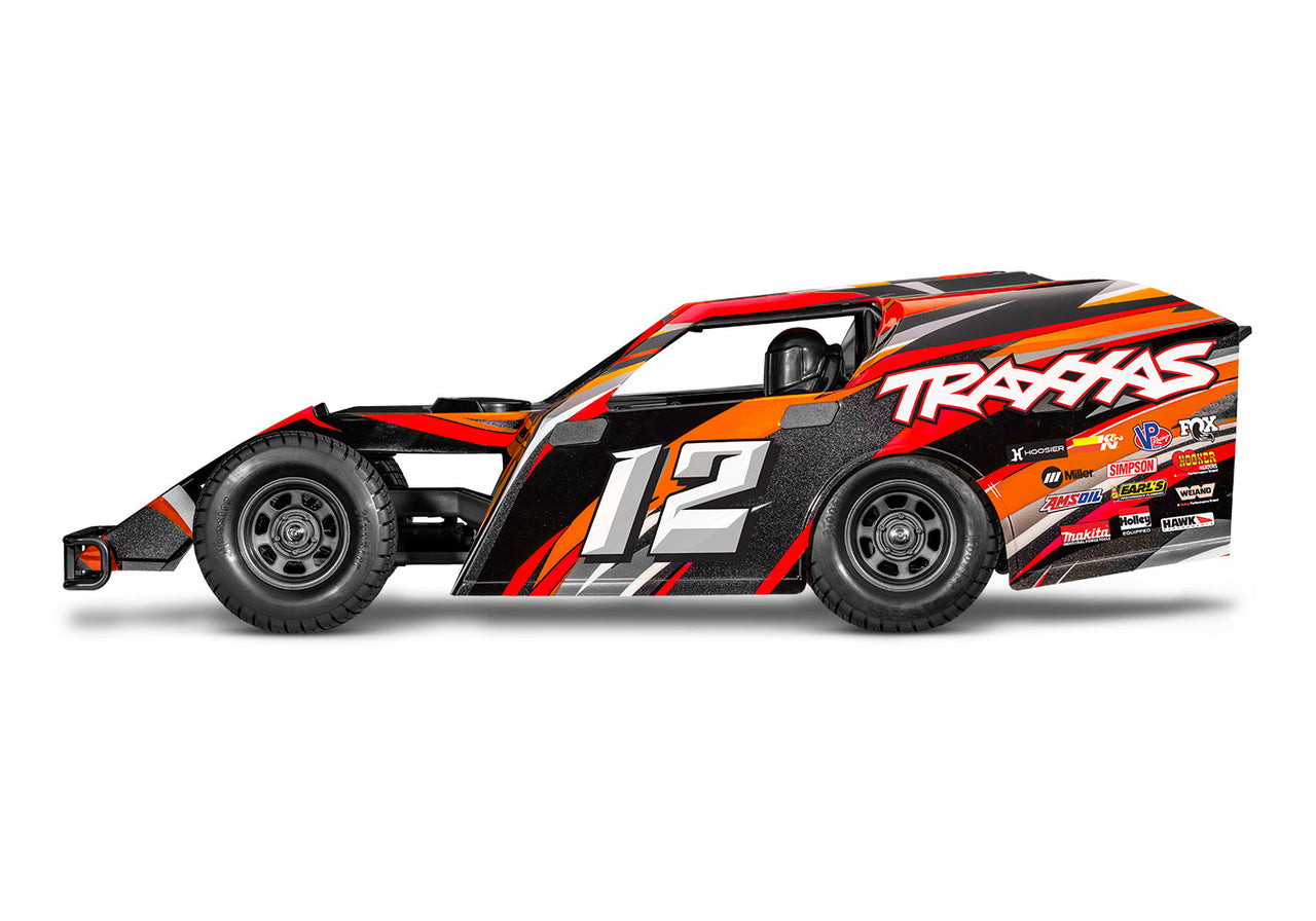 104354-74 Traxxas 1/10 Modified BL-2S with Clipless Body - Orange
