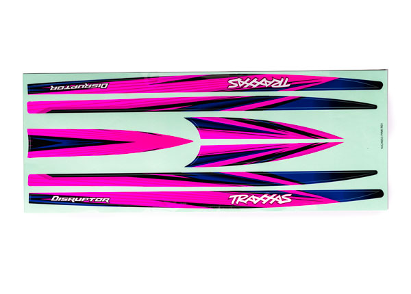 10698-PINK Traxxas Decal set for Disruptor hull, waterproof - Pink