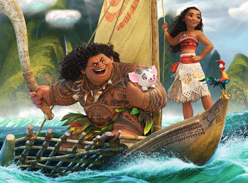 Puzzle 100 pièces XXL Vaiana et Maui