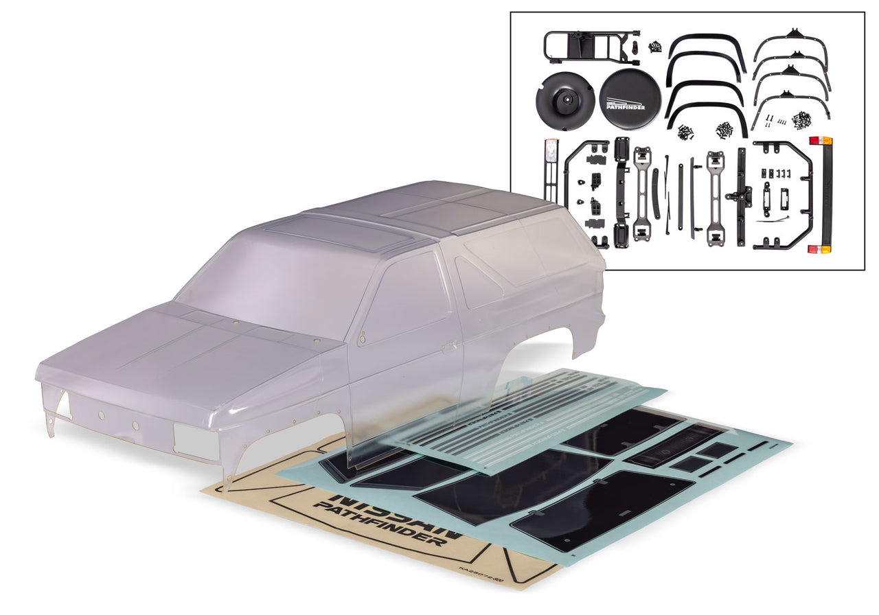 11011 Traxxas Body, 1988 Nissan Pathfinder decals/window masks Clear
