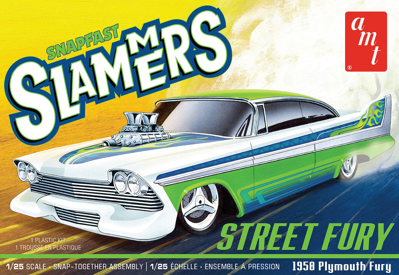 AMT1226 STREET FURY 1958 PLYMOUTH SLAMMERS SNAP (1/25)